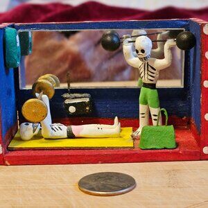 VINTAGE OAXACAN BODY BUILDER DIORAMA